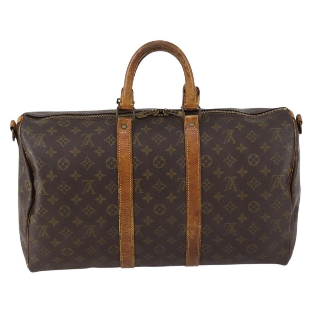 LOUIS VUITTON Monogram Keepall Bandouliere 45 Boston Bag M41418 LV Auth 153159 - Picture 2 of 16